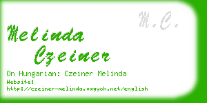 melinda czeiner business card